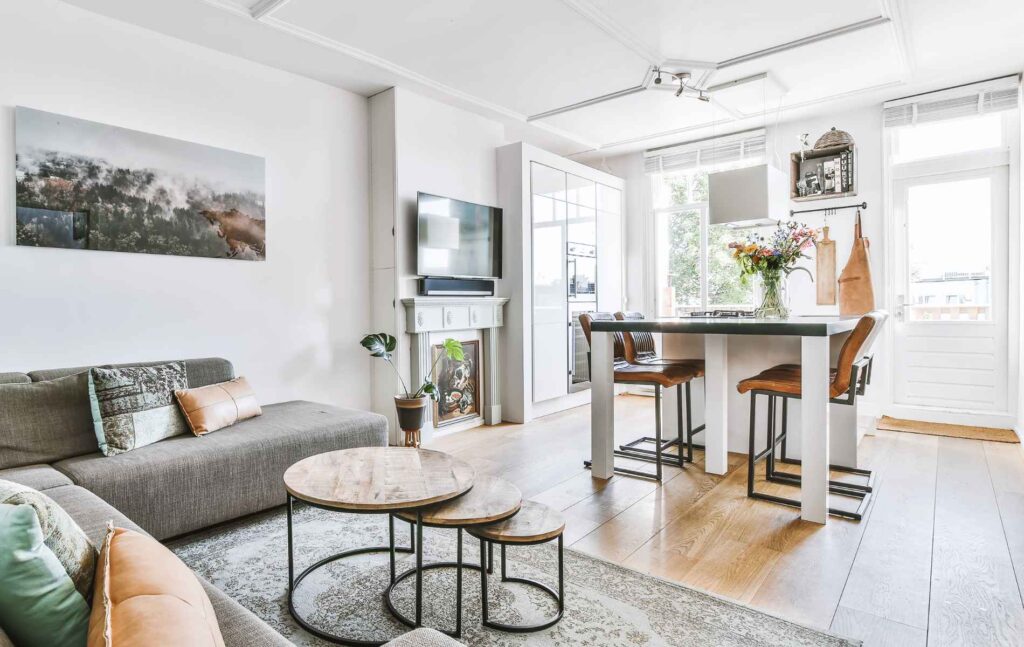 A light and airy room.